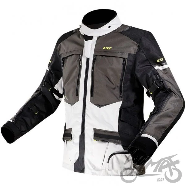 Kurtka motocyklowa LS2 Norway męska Black Grey Yell. — S — ujęcie 1