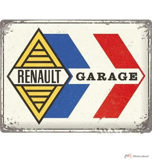 Tablica plakat 30 × 40 renault garage 23376