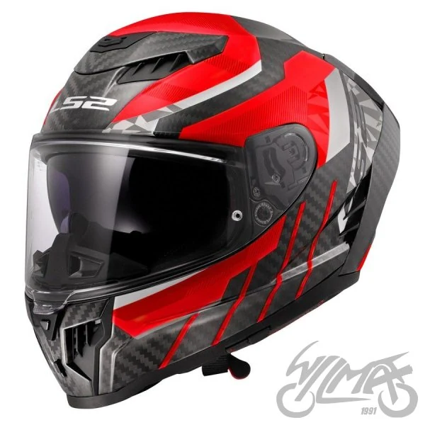 Kask LS2 FF807 Dragon Trax Red — S