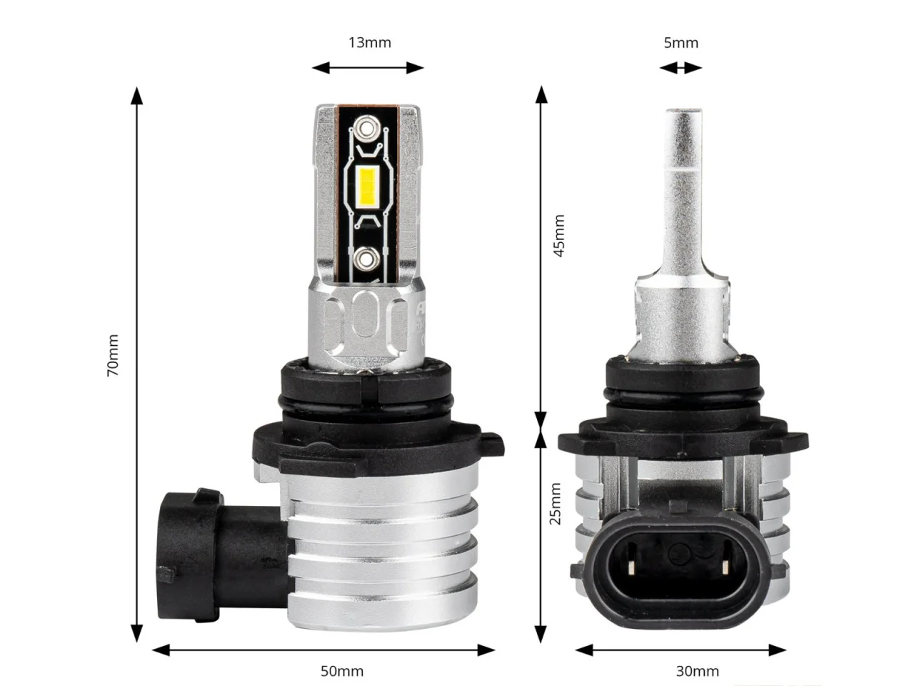 Żarówki samochodowe HB4 9006 LED H-mini AMIO — ujęcie 4