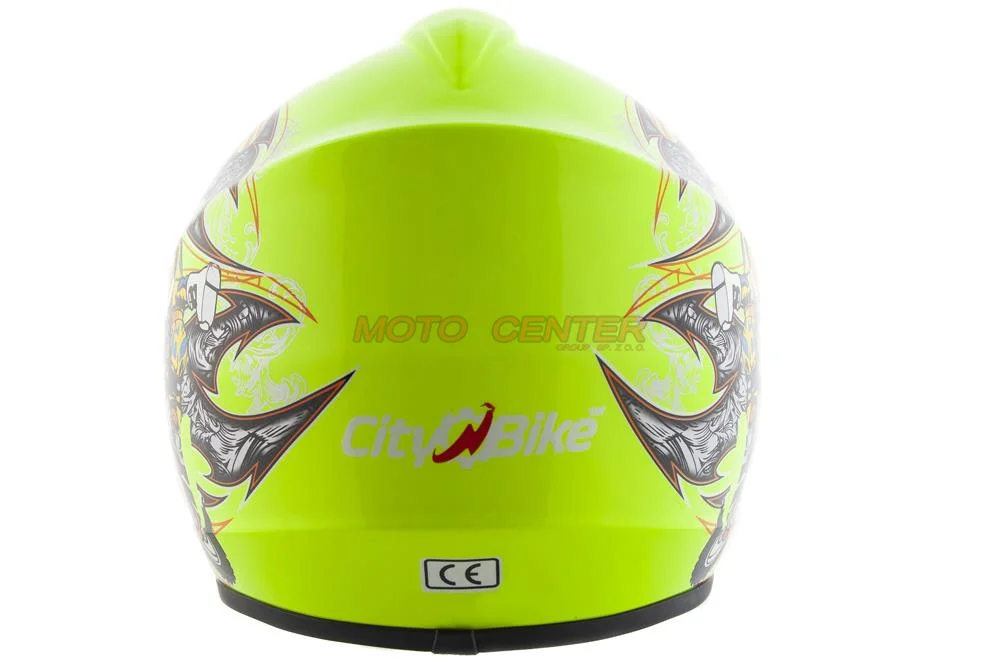 Kask crossowy City-Bike Dziecięcy WL-801A Junior Tatan Seledynowy M — ujęcie 3