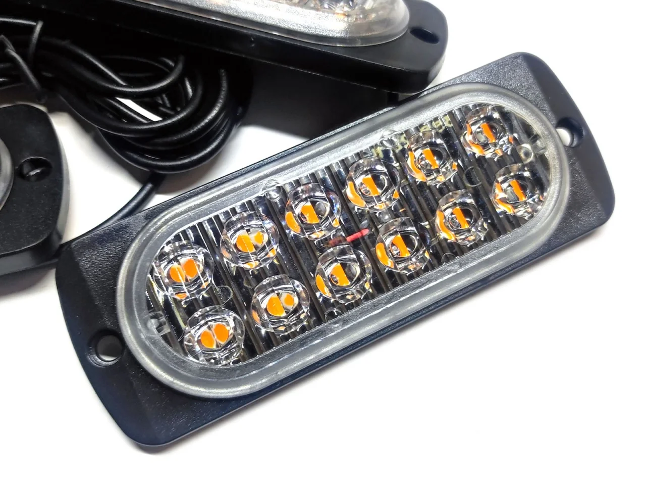 Światła stroboskopowe / stroboskopy ostrzegawcze 4x12 LED 12/24V 48W — ujęcie 7