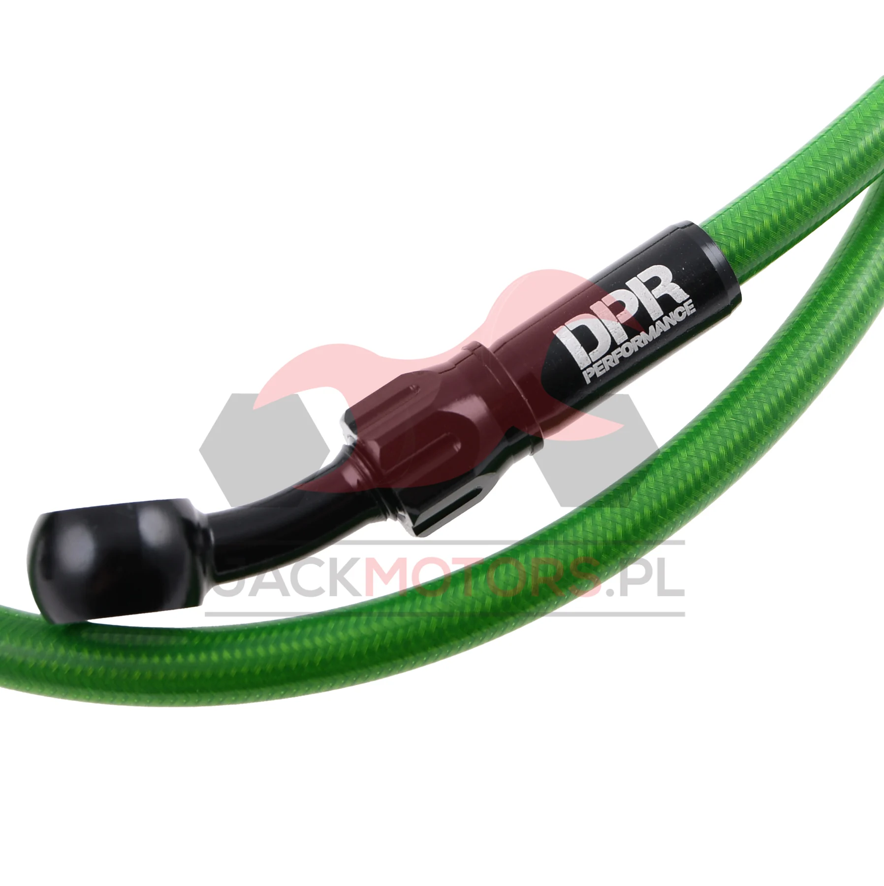 Przewód hamulcowy w oplocie 80 cm zielony V2 DPR Performance — ujęcie 2