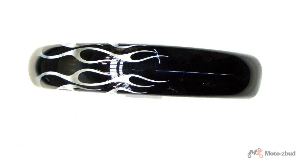 Junak M11 125 cm³/320 cm³ błotnik przód czarny (z płomieniami) — ujęcie 2
