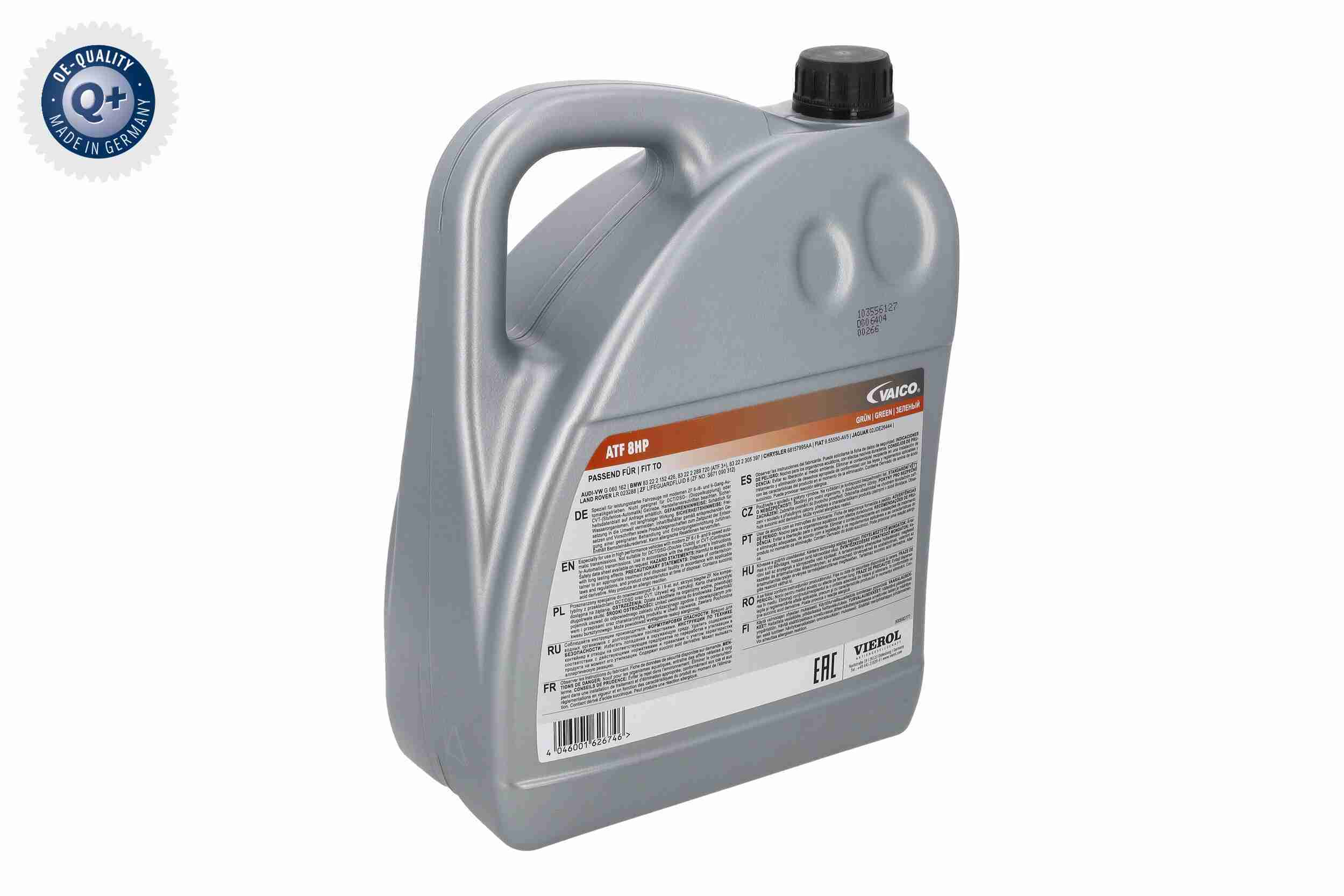 Olej ATF vaico ATF 8HP 5 l VIEROL V60-0265 — ujęcie 9