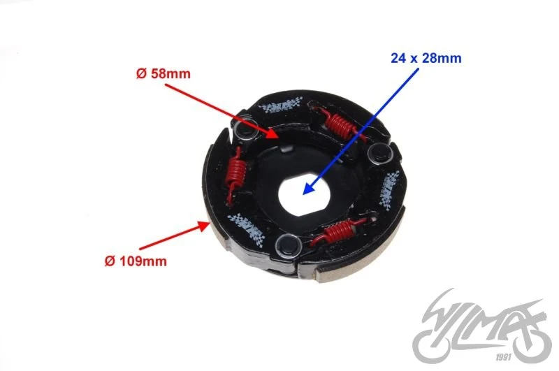 Szczęki sprzęgła tył tuning 2T — Keeway Hurricane / Keeway Focus — ujęcie 2