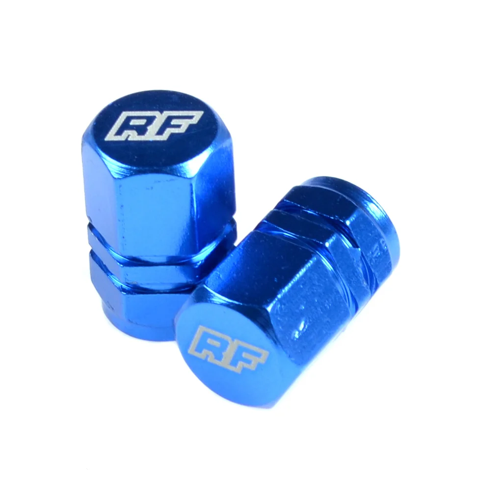 Nakrętka wentyla Racing Force TP1 aluminium niebieska 2szt — ujęcie 1