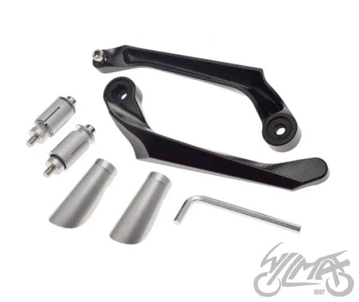 Osłony dłoni do BMW S1000R / S1000RR / C400X / C400GT — srebrne — ujęcie 1