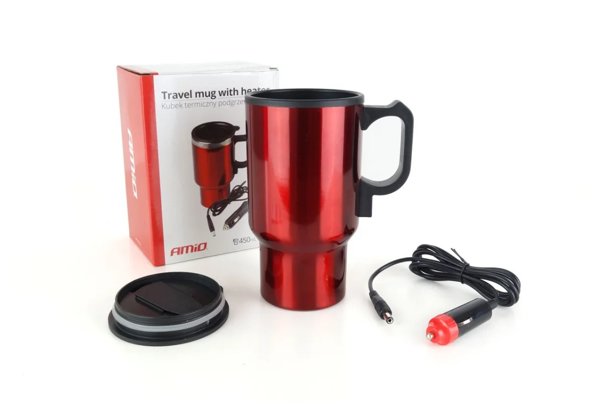 Kubek termiczny podgrzewany / czajnik 12 V 450 ml