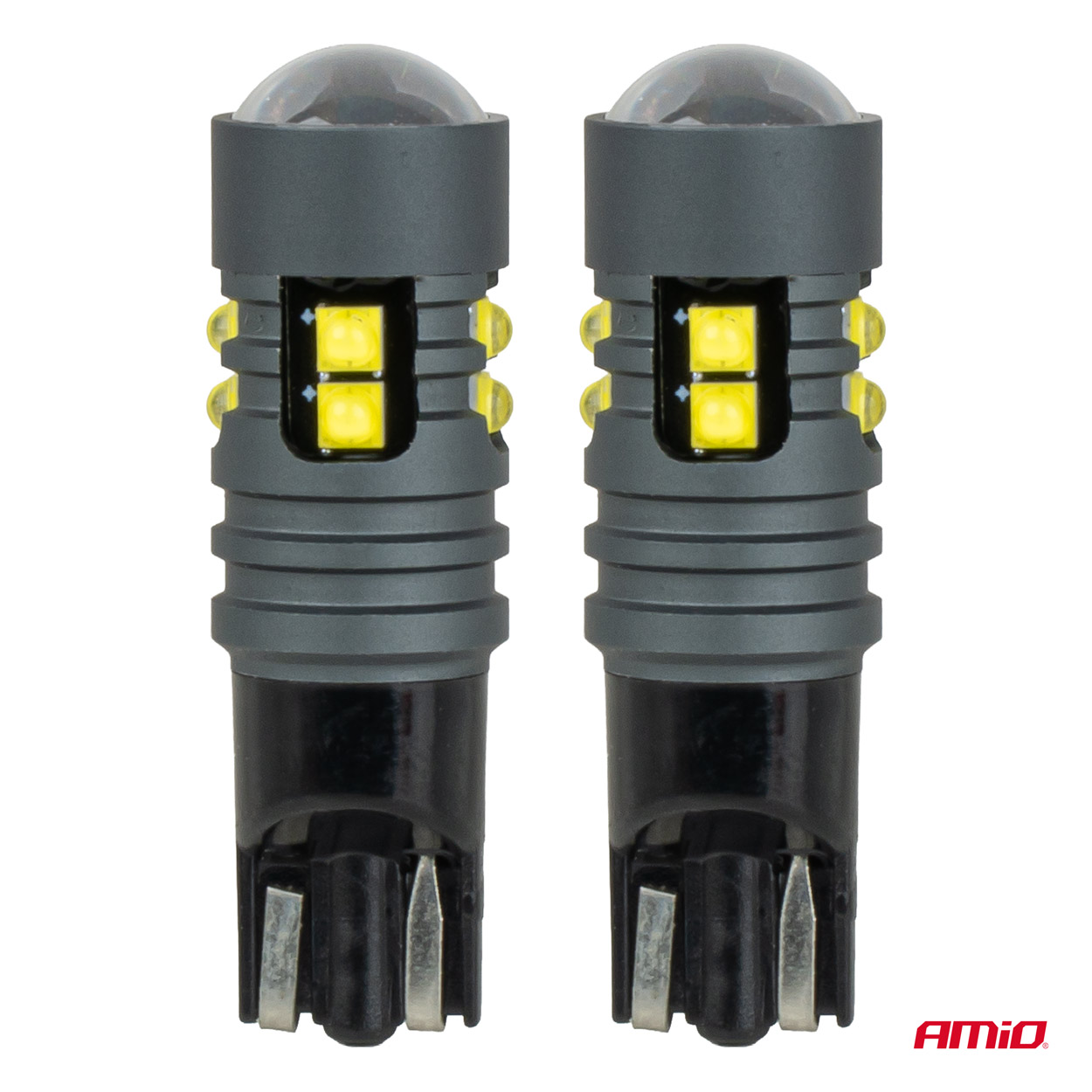Żarówki LED STANDARD W5W T10 2525 10SMD białe 12 V 24 V — ujęcie 2