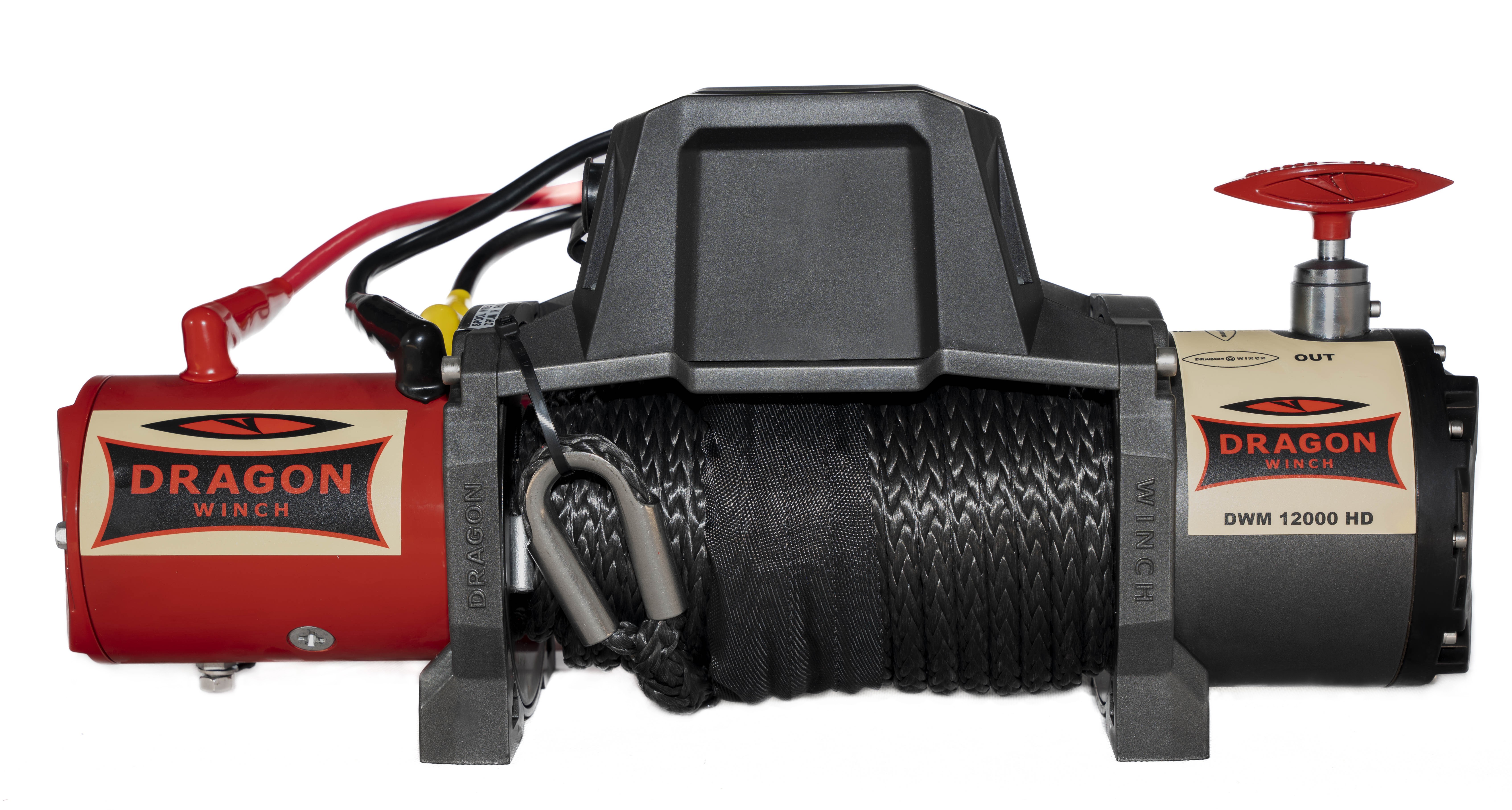 Wyciągarka samochodowa linowa 5,4T 12 V wersja po Liftingu + pokrowiec DRAGON WINCH DWM12000HD LIFT — ujęcie 2