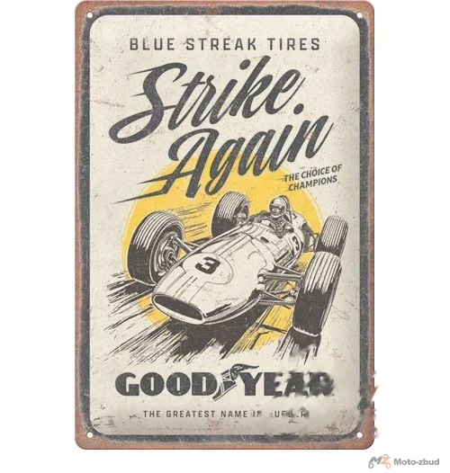 Tablica plakat 20 × 30 Goodyear blue strikes 22427