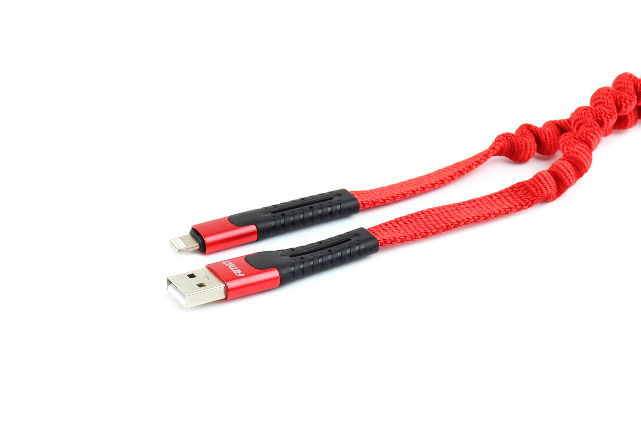 Kabel USB iphone Lightning sprężynujący 1.2 m UC-13 — ujęcie 3