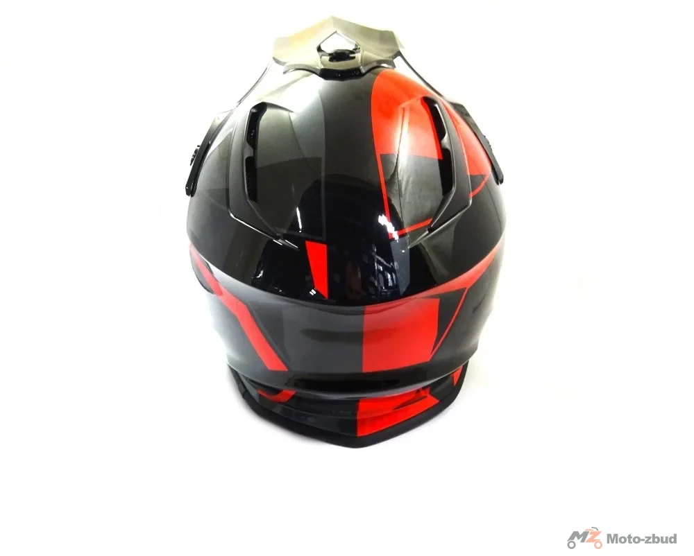Kask VCAN model V332 XR-7 pro Black-red enduro czarno-czerwony S — ujęcie 3