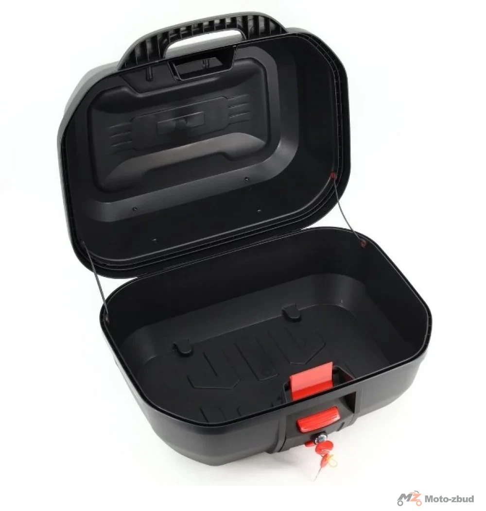 Kufer tylny vbox 0858 czarno/srebrny - pojemność 48 l — ujęcie 3