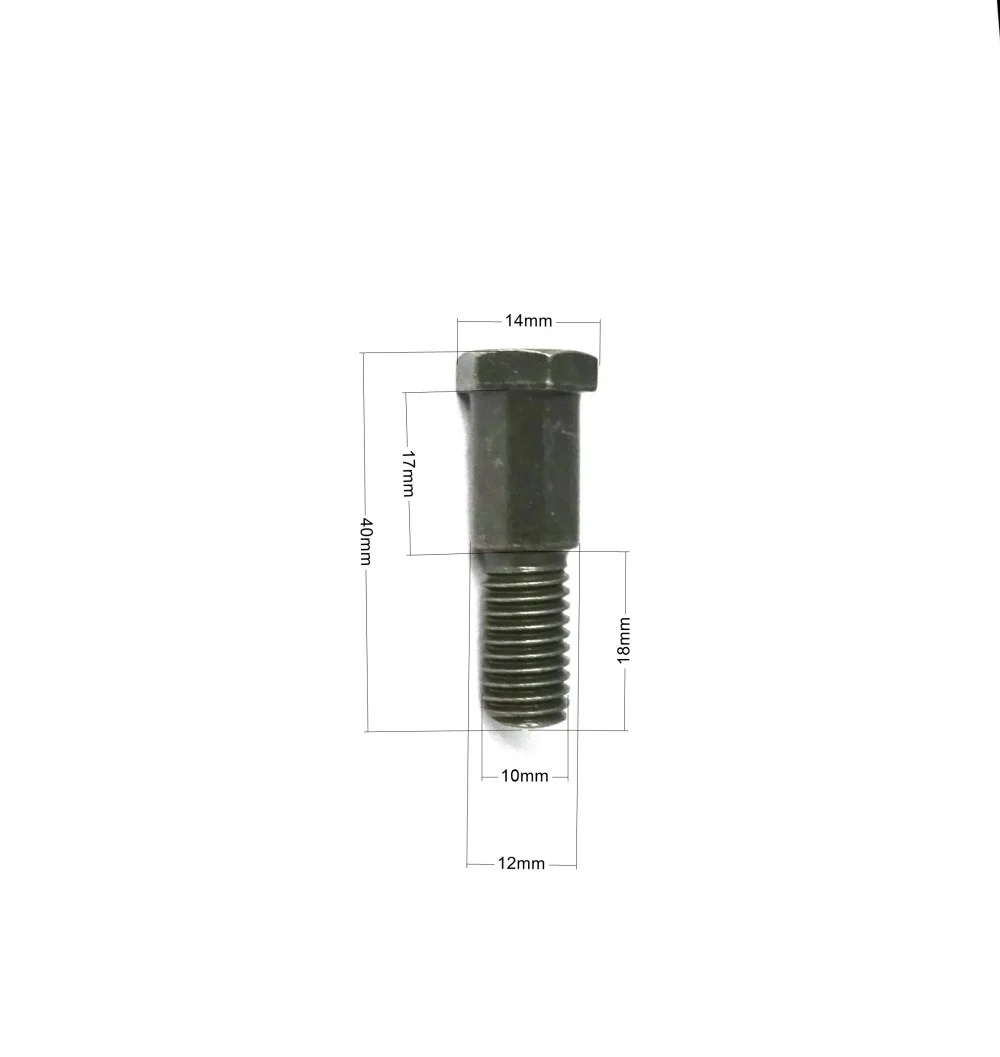 Junak 121FL śruba (specjalna) M10 × 1,5 × 35 mocowania podpory bocznej (prowadnica 16,1 mm, śr.12 mm) (z otworem na mocowanie wyłącznika zapłonu) — ujęcie 2