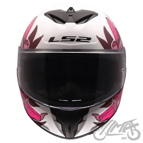 Kask LS2 FF820 Rapid III Poppies II White Pink — S — ujęcie 3