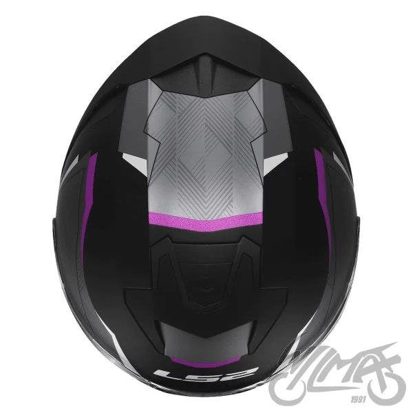Kask LS2 OF618 verso II air Black purple XS — ujęcie 4