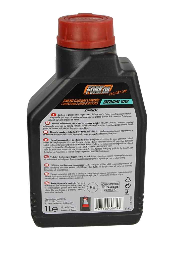 Olej do teleskopów 10 W MOTUL fork oil factory line medium 1 l — ujęcie 14