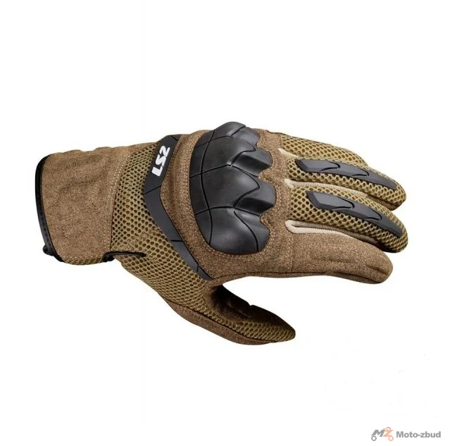 Rękawice motocyklowe LS2 Kubra męskie Brown — S