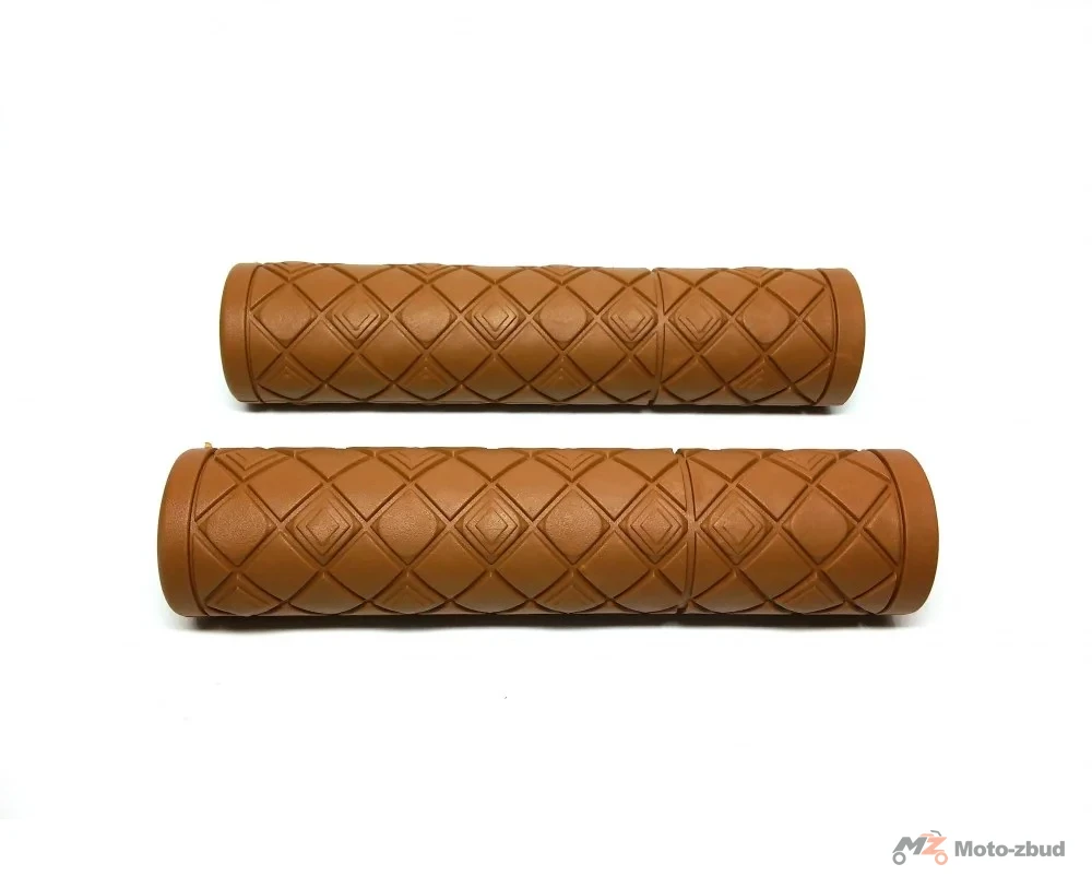 Chwyt kier. gumowy 120 mm karo brąz