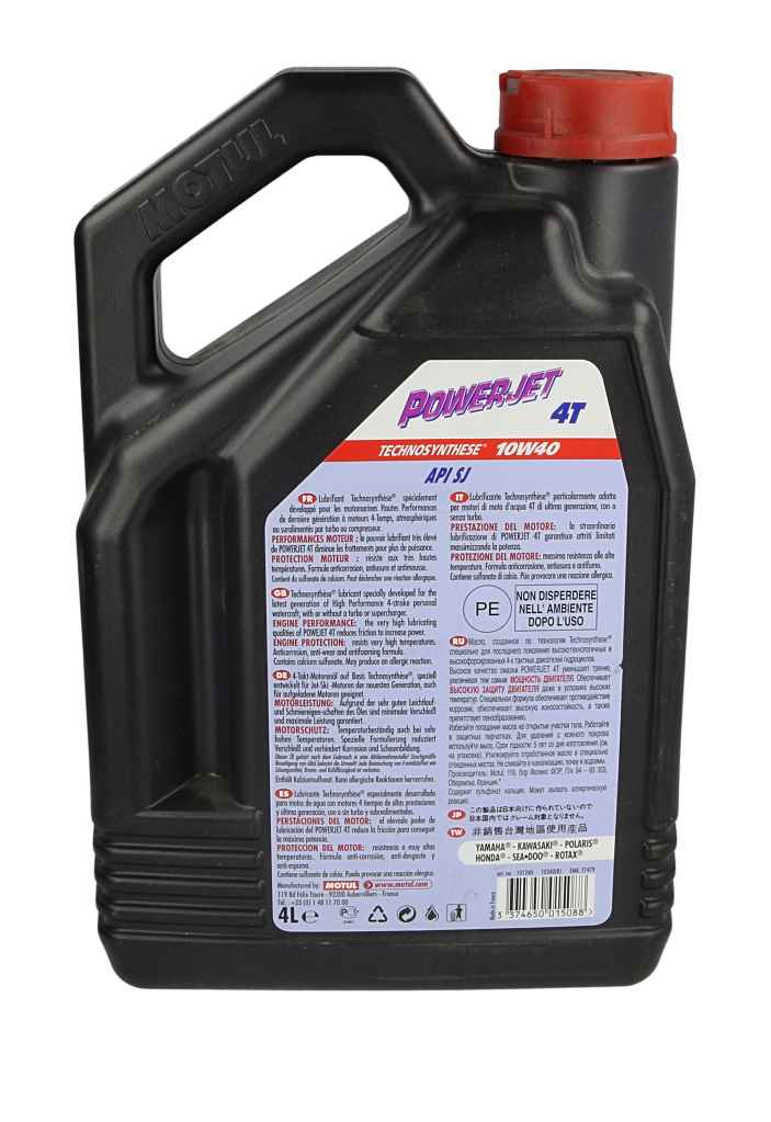 Olej 10W40 MOTUL powerjet 4T 4 l MOTUL 105874 — ujęcie 15