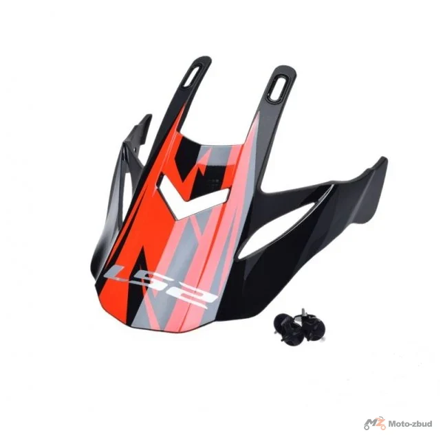 Daszek kasku MX437 evo roar black red