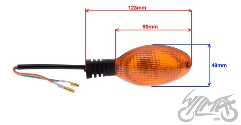 Kierunkowskaz tylny prawy do Ducati, BA9S 12 V 10 W — AL81221P — ujęcie 2