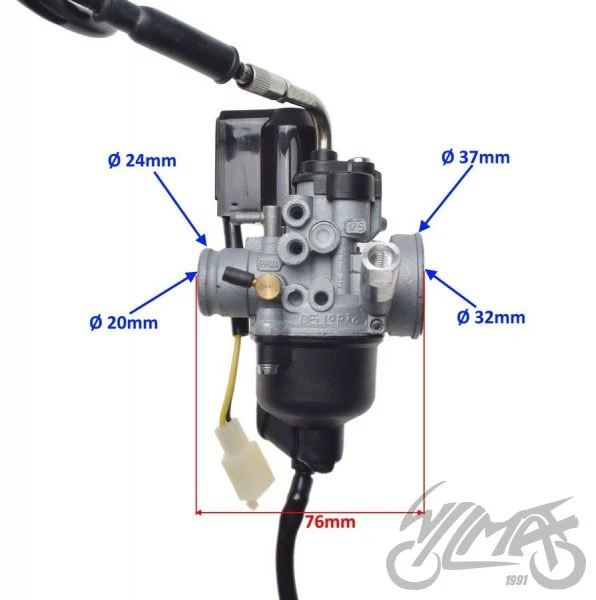 Gaźnik do Piaggio 50 2T, przepustnica 15,9 mm — PZI3001 — ujęcie 2