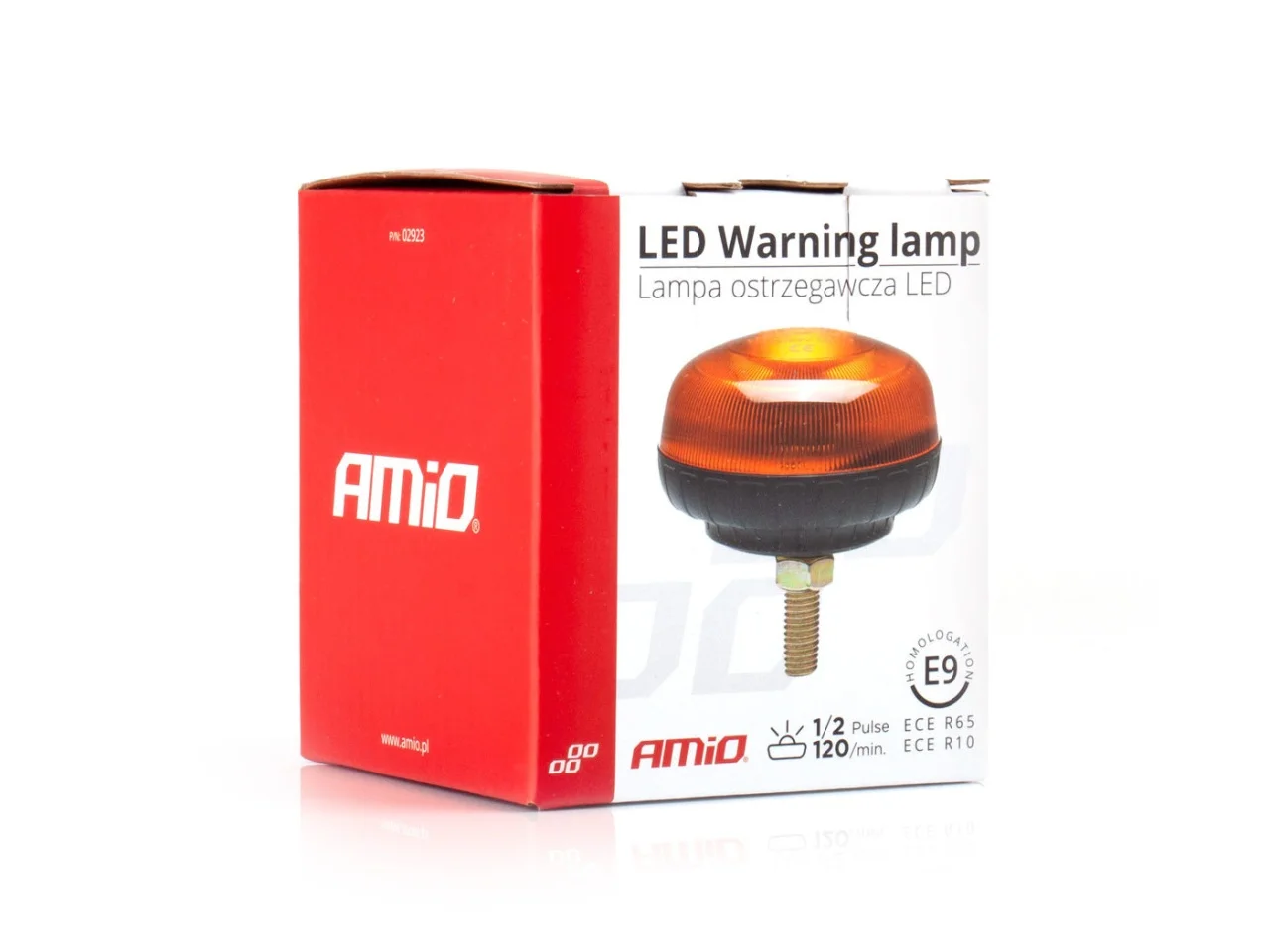 Lampa ostrzegawcza R65 R10 18LED 12/24V IP56 na śrubie — ujęcie 4