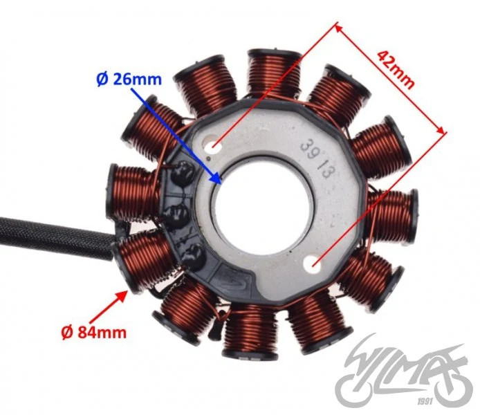 Stator 12 cewek do Vespa LX125 — 2009–2013 — ujęcie 2