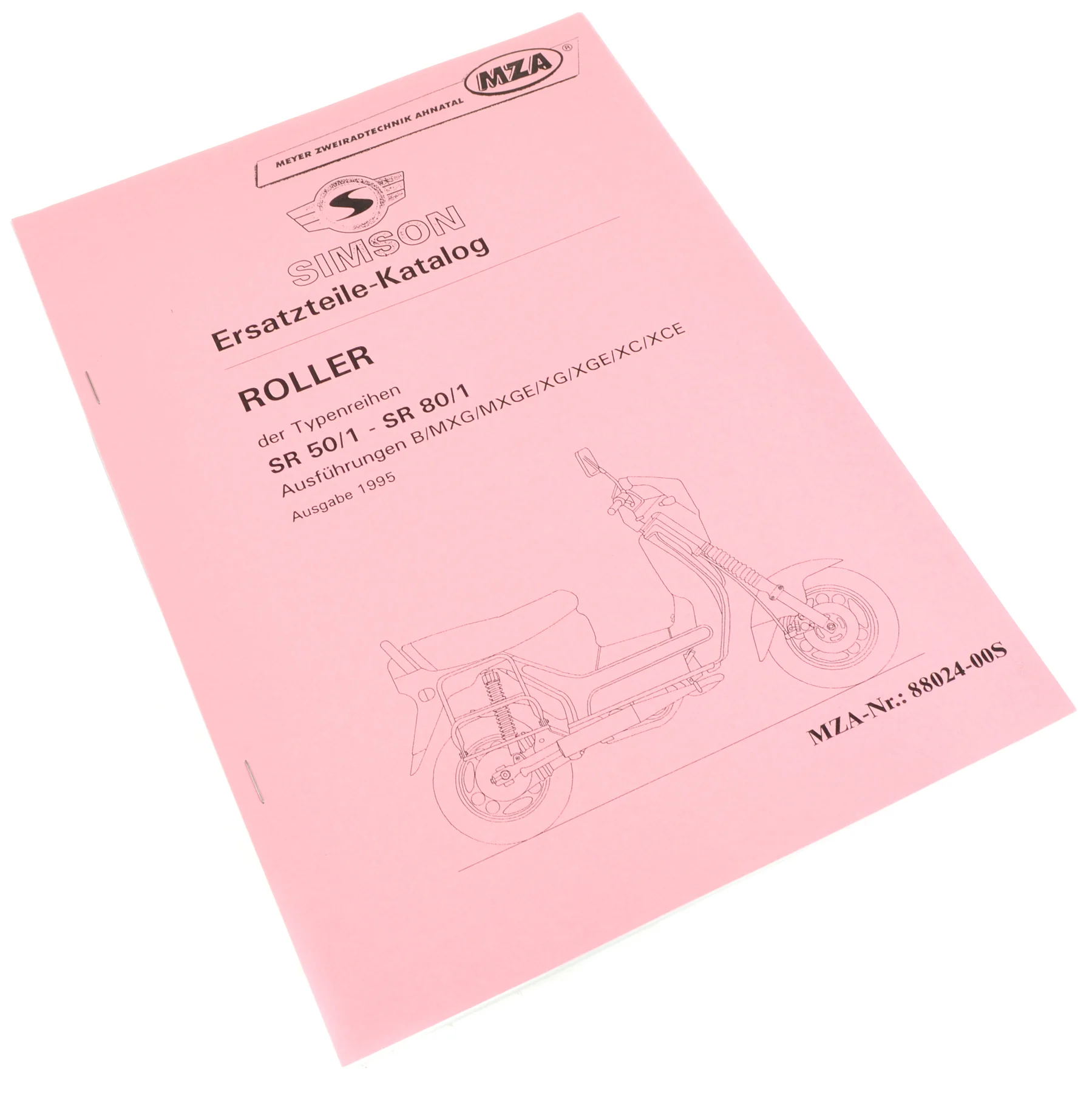 Katalog części Simson SR50 SR80 wydanie 1995 MZA — ujęcie 1