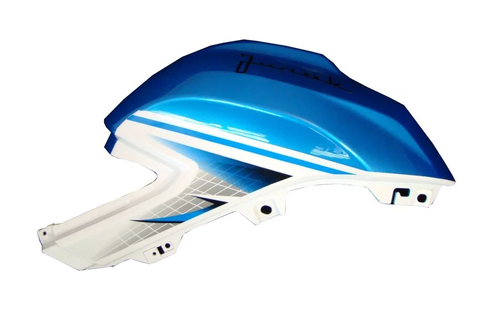 Junak RS125 pro osłona zbiornika paliwa prawa biało-niebiesko-czarna — ujęcie 1