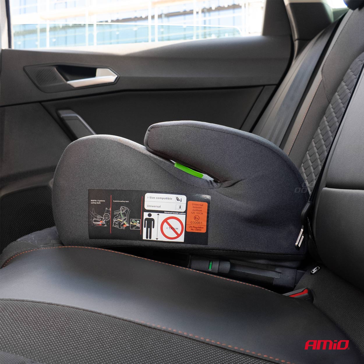 Podstawka (siedzisko) samochodowa dla dzieci z mocowaniem ISOFIX ECE R129 I-Size 125-150cm — ujęcie 4