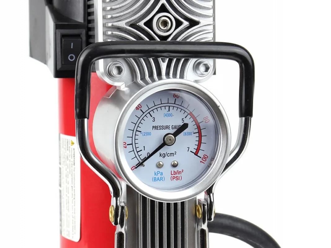 Kompresor samochodowy 12 V metalowy 2 cylindry 12 V HQ AComp-18 — ujęcie 5