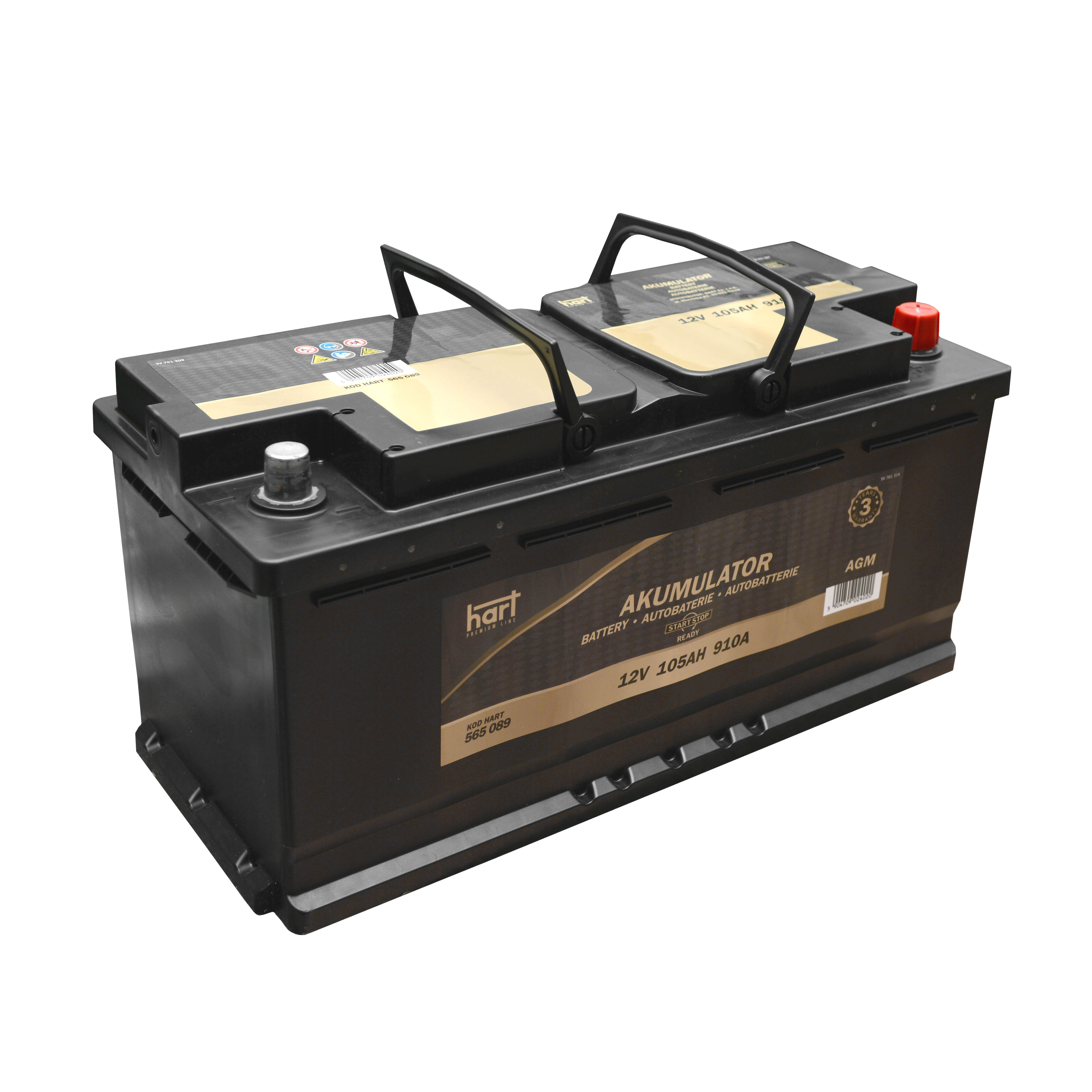 Akumulator 105 Ah 910A AGM P+ Premium HART 565 089 — ujęcie 2