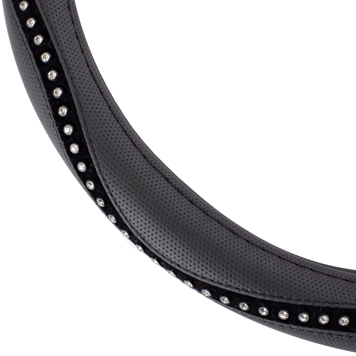 Pokrowiec nakładka na kierownicę samochodową M 37-39cm SWC-34-M — ujęcie 2