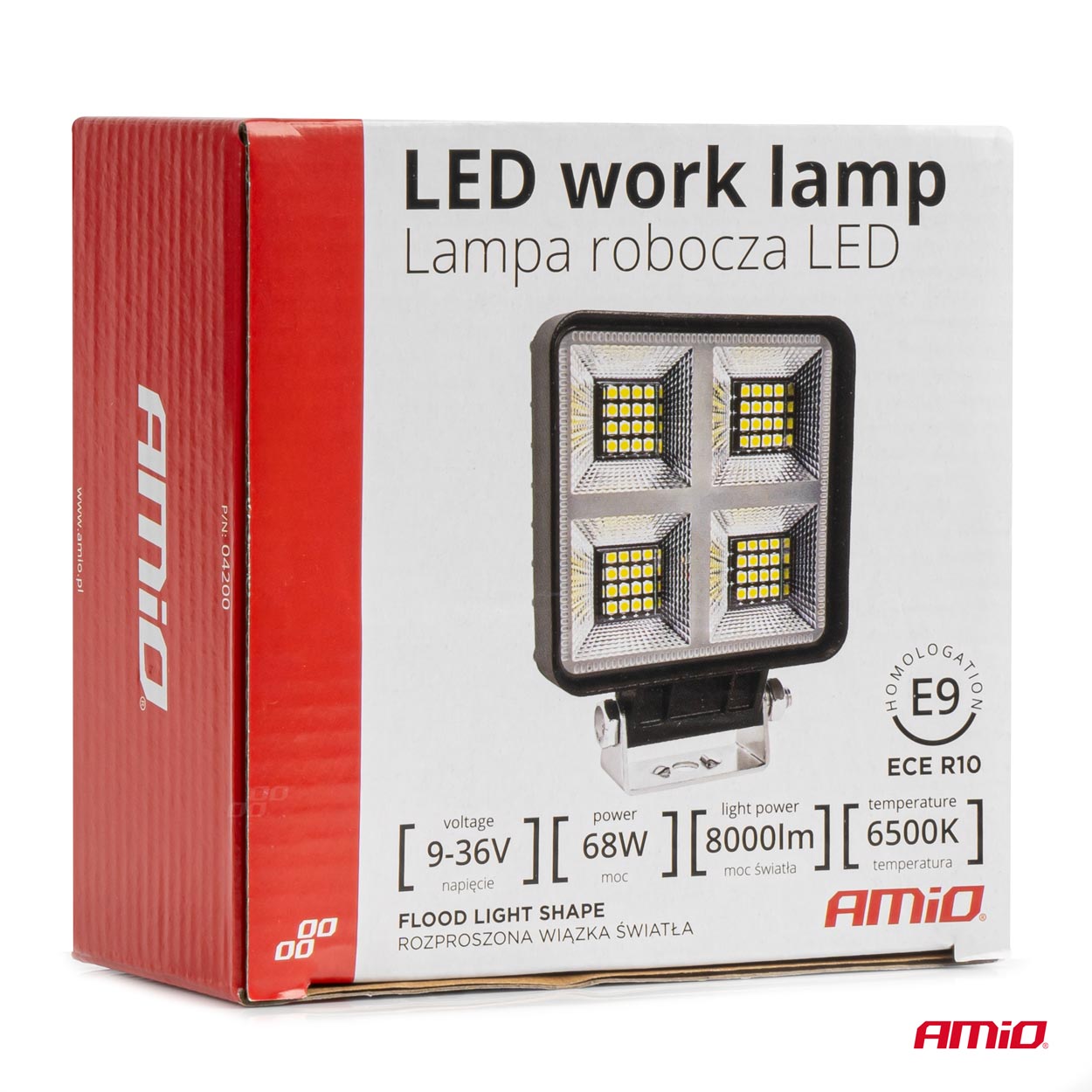 Lampa robocza szperacz LED AWL59 68 W 6500K 8000lm 12 V 24 V — ujęcie 8