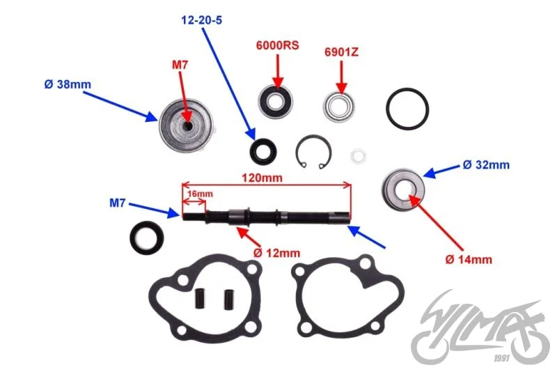 Pompa cieczy do Kymco dink 125/150 chiocciola 00/0 — ujęcie 2