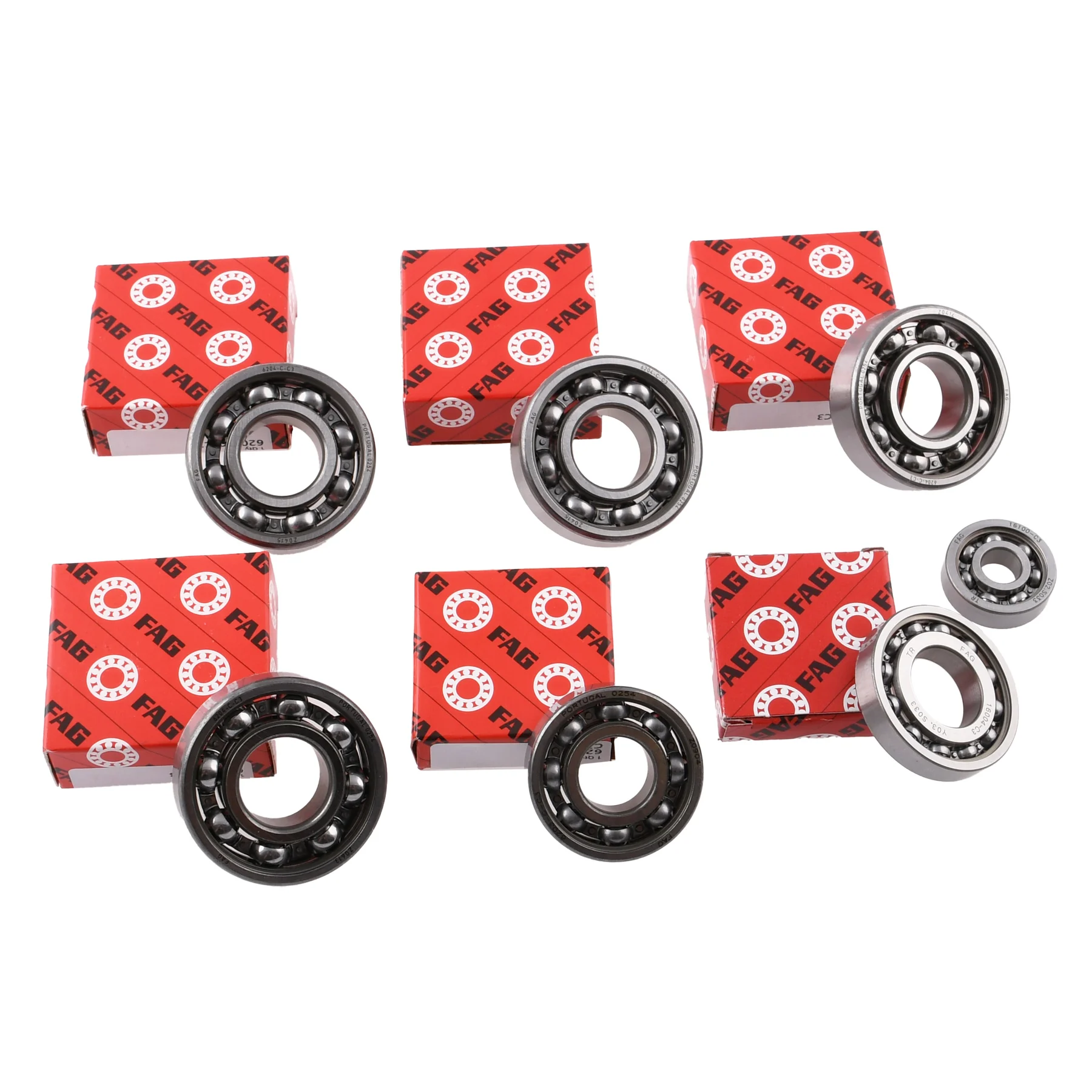 Łożyska silnika FAG C3 do Simson Big Bore 130 cm³ — komplet — ujęcie 2