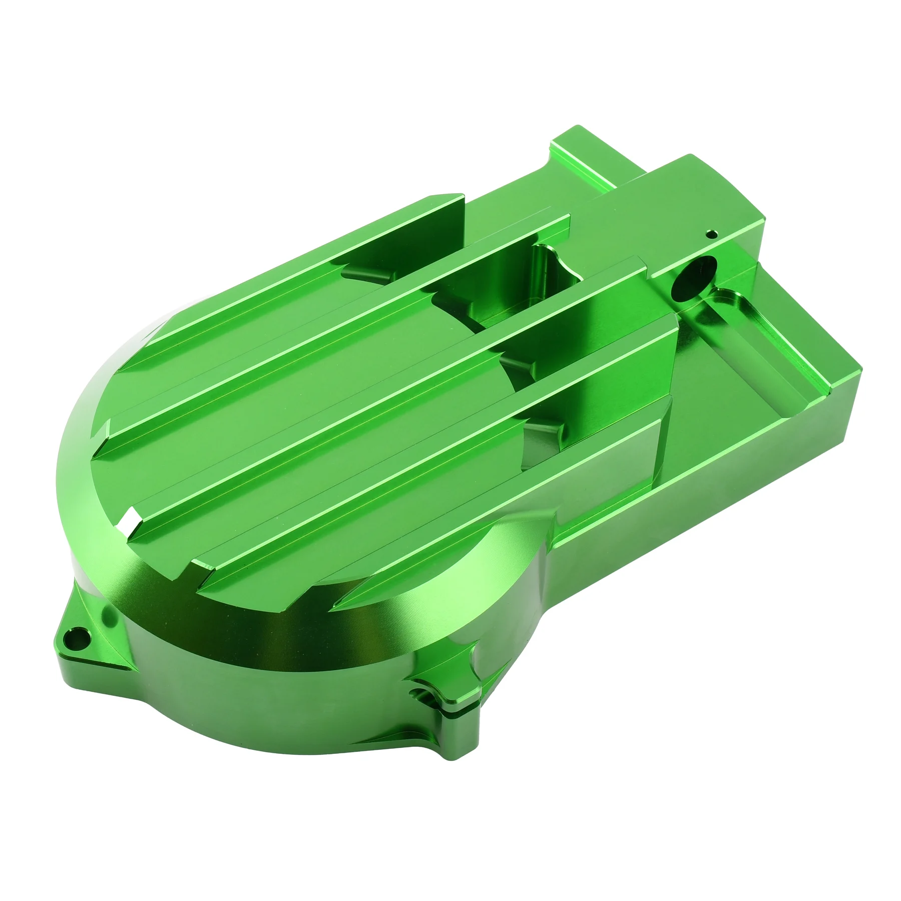 Pokrywa silnika prawa DPR Performance CNC do Simson S51, SR50 — zielona — ujęcie 2