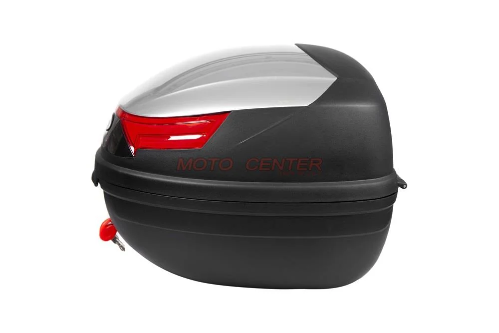Kufer Kippo YM-816 czarny mat/srebrny czerwony Odblask 32L — ujęcie 3
