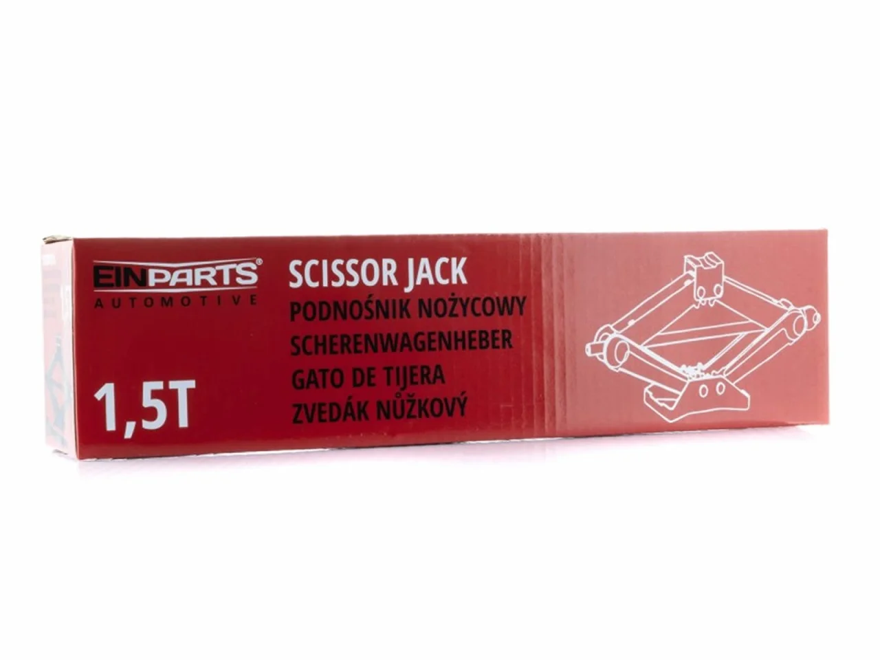Podnośnik trapezowy 1.5 T + klucz grzechotka + rękawiczki — ujęcie 2