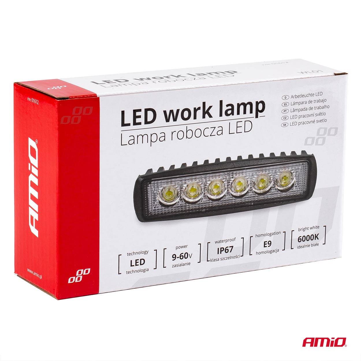 Lampa robocza LED szperacz AWL01 6 LED 12 V 24 V — ujęcie 12