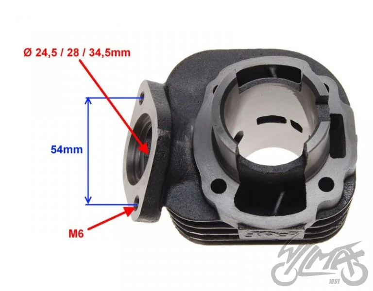 Cylinder do Hondy Dio 50 AF35, układ poziomy — AY3101 — ujęcie 3