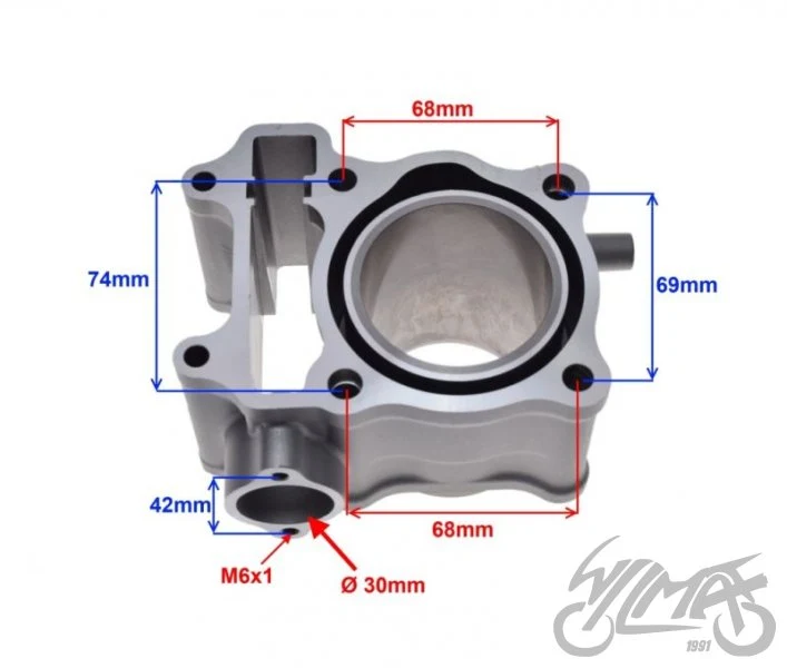 Cylinder do Hondy SH 125 52,40 mm 12100-KGF-910 — ujęcie 2
