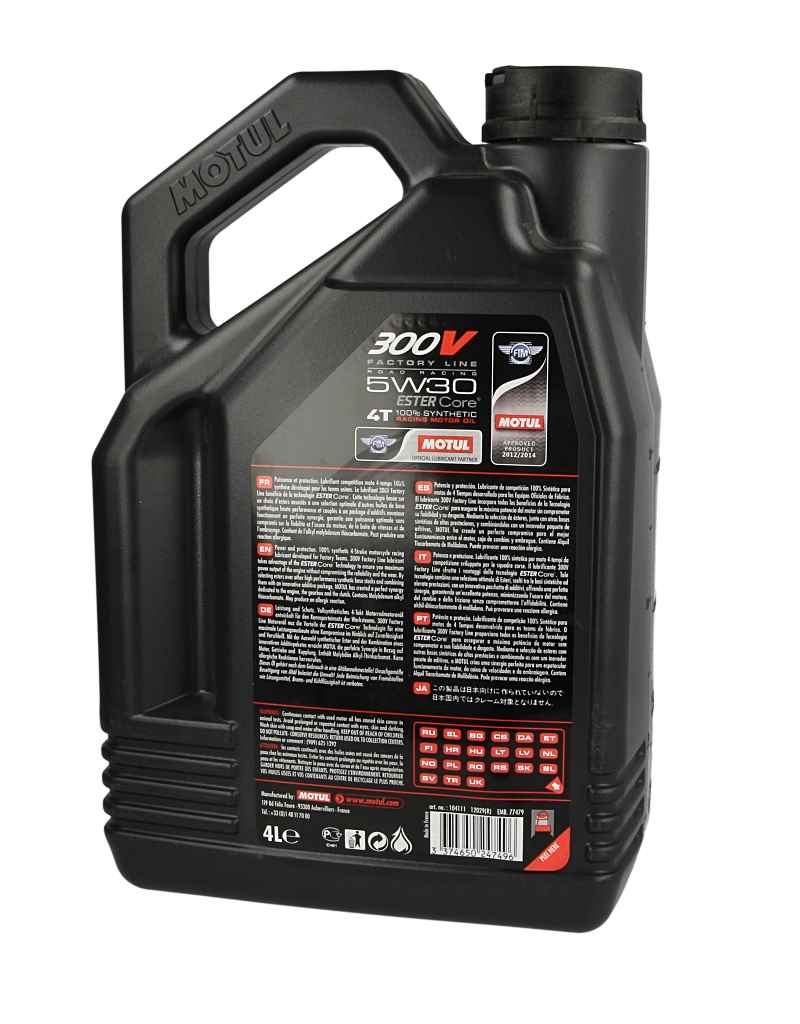 Olej 5W30 MOTUL 300 V factory line road 4T 4 l — ujęcie 16