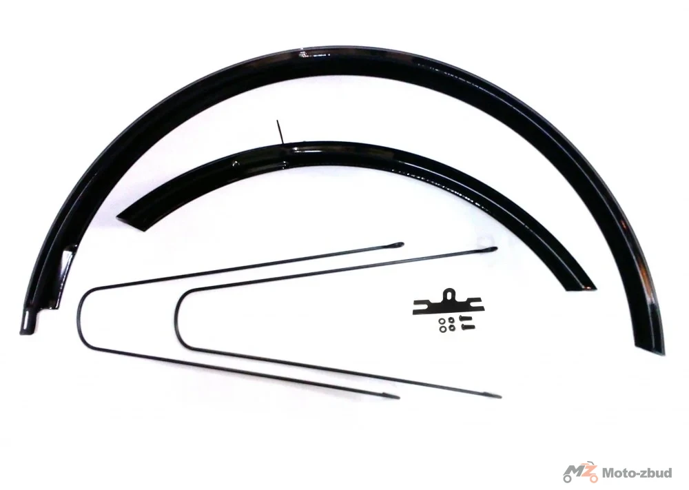 Błotniki metalowe kpl. 28'' czarne szer.55 mm 170052