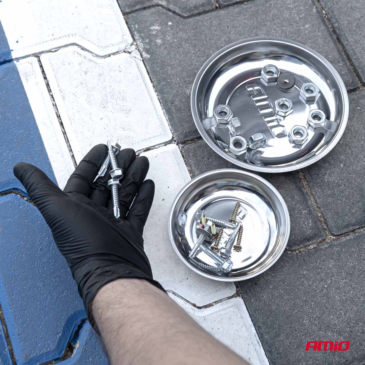 Zestaw misek magnetycznych ze stali nierdzewnej 110 mm 150 mm — ujęcie 3