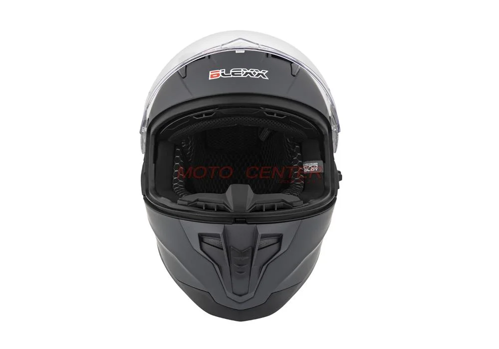 Kask zamknięty z blendą BLEXX FF938 grafit mat L ECER22.06 — ujęcie 3
